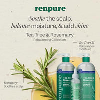 Thumbnail for Image 3 of RENPURE Tea Tree & Rosemary Rebalancing In-Shower Scalp Serum 4oz