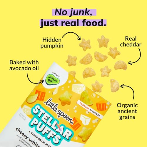 Image 4 of Little Spoon Stellar Puffs Cheesy White Cheddar 2oz 4-Pack