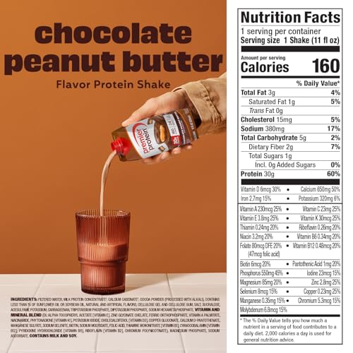Image 2 of Premier Protein 30g High Protein Shake, Chocolate Peanut Butter, 4 Pack