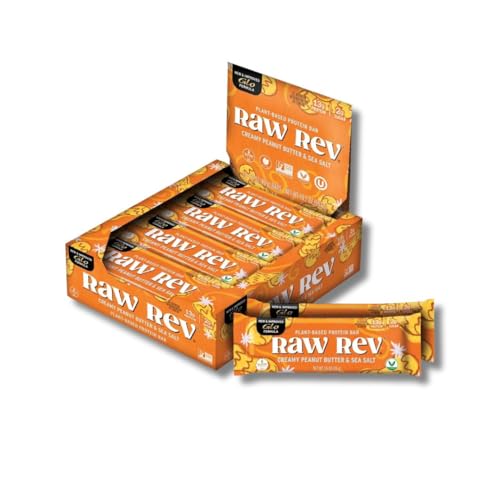 Image 1 of Default Title for the product Raw Rev Glo Protein Bar, Creamy Peanut Butter & Sea Salt, 12 Bars