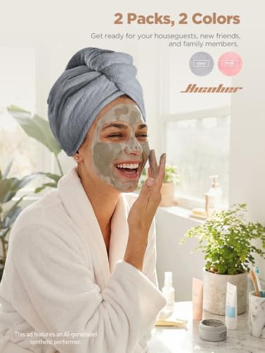 Image 19 of Hicober Microfiber Hair Towel Wrap for Women