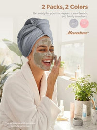 Thumbnail for Image 19 of Hicober Microfiber Hair Towel Wrap for Women