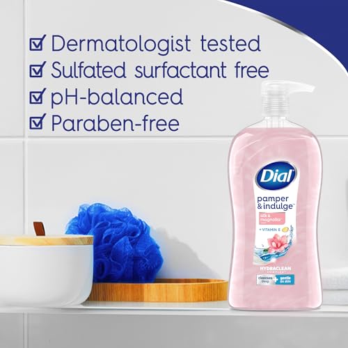 Image 3 of Dial Body Wash Pamper & Indulge Silk & Magnolia 32 Fl Oz