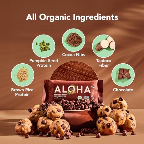 Image 2 of ALOHA Organic Plant Based Protein Bars 12 Ct