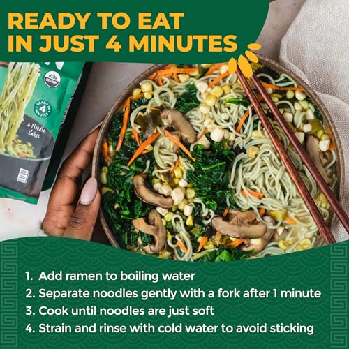 Image 6 of Lotus Foods Jade Pearl Organic Rice Ramen, Non GMO - 10 Oz Bags (Pack of 6)