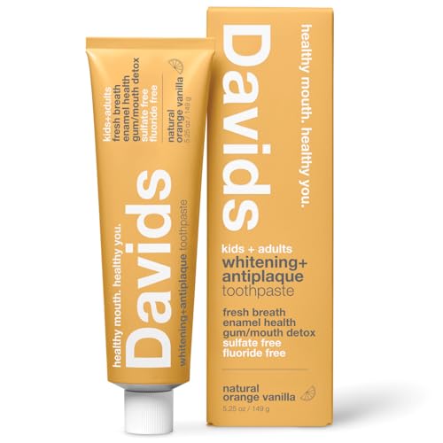 Image 1 of Default Title for the product Davids Kids & Adults Fluoride Free Whitening Orange Vanilla 5.25oz