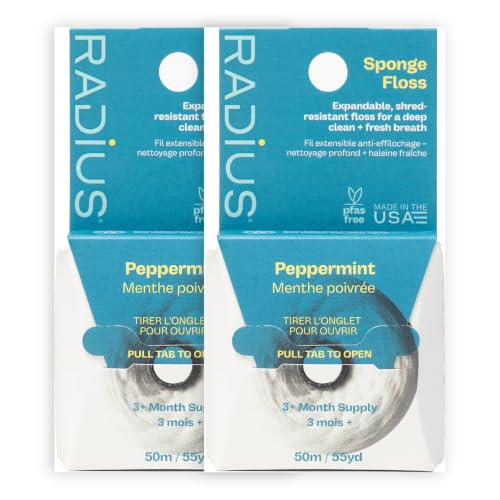 Image 5 of Peppermint / 1 Count (Pack of 2) for the product RADIUS Vegan Sponge Floss