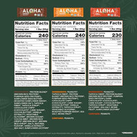 Thumbnail for Image 2 of ALOHA Organic Plant Based Protein Bars - 3 Flavor Variety Pack - 12 Count, 1.9oz Bars