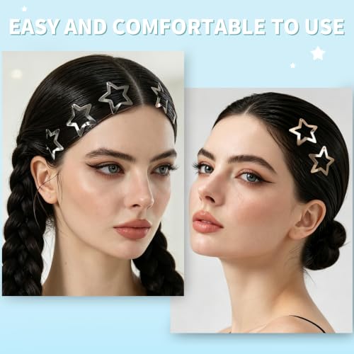 Image 5 of Teenitor 100pcs Star Hair Clips