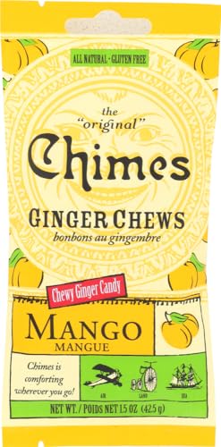 Image 1 of Default Title for the product Chimes Mango Ginger Chews 6-Pack 1.5oz
