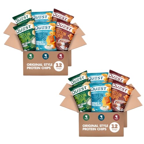 Image 12 of Barbecue, Cheddar & Sour Cream, Sour Cream & Onion / 1.1 Ounce (Pack of 24) for the product Quest Nutrition Protein Chips Variety Pack