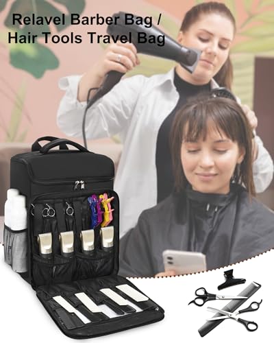 Image 2 of Relavel Barber Bag, Hair Tools Travel Bag