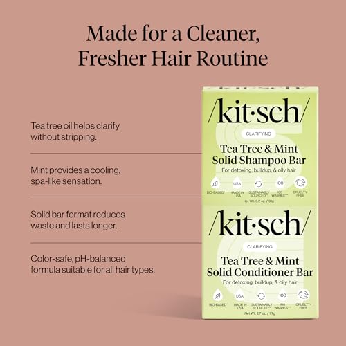 Image 5 of Kitsch Tea Tree Shampoo and Conditioner Set – Made in USA, 2 pcs