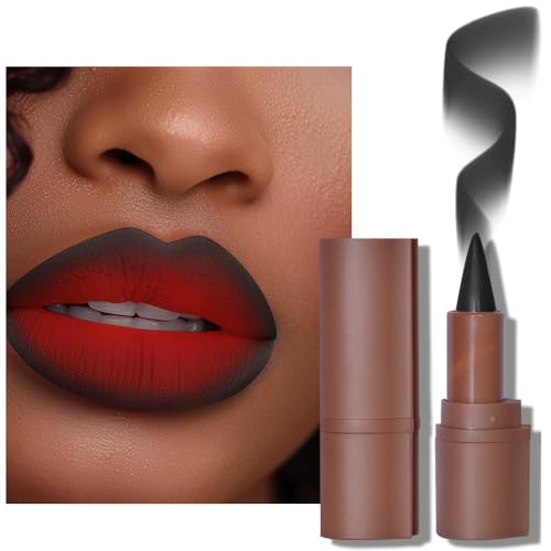 Image 5 of 08# Dark / 1 Count (Pack of 1) for the product BAISEN DIARY 2-in-1 Double-Ended Matte Lip Liner & Lip Gloss Duo