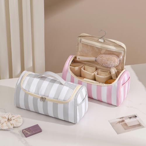 Image 4 of RSRSLEII Striped Hair Tools Travel Bag with Compartments