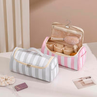 Thumbnail for Image 4 of RSRSLEII Striped Hair Tools Travel Bag with Compartments
