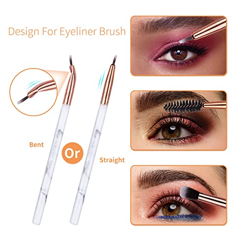 Image 3 of DUAIU Eye Makeup Brushes 16Pcs Set with Pink Cosmetic Bag