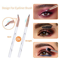 Thumbnail for Image 3 of DUAIU Eye Makeup Brushes 16Pcs Set with Pink Cosmetic Bag