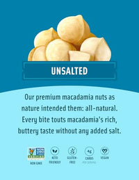 Thumbnail for Image 3 of Mauna Loa Premium Roasted Macadamia Nuts, Unsalted, 4 Oz, Pack of 6