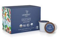 Thumbnail for Image 1 of Default Title for the product LIFEBOOST Half Caff Low Acid Coffee K Cups, Mold Free, 10 Count