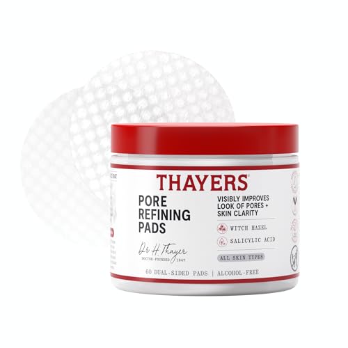 Image 1 of Default Title for the product THAYERS Pore Refining Toner Pads, Dual-Sided Exfoliating Pads, 60 Count
