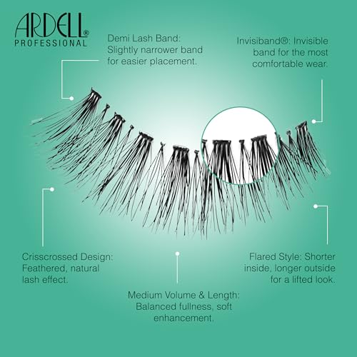 Image 4 of Ardell Natural Lashes 120, Natural Look Wispy Strip False Eyelashes, 6 Pair