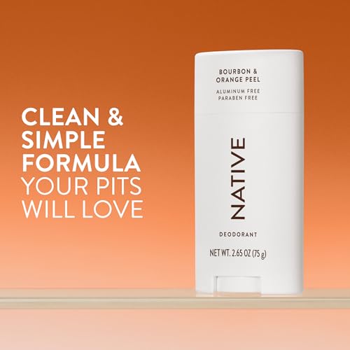 Image 2 of Native Deodorant Contains Naturally Derived Ingredients, 72 Hour Odor Control, Deodorant for Women and Men, Aluminum Free, Bourbon & Orange Peel 2.65oz