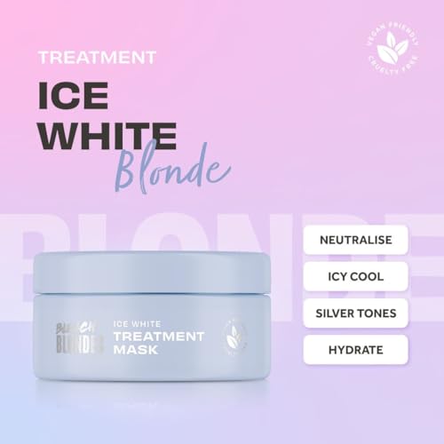 Image 2 of Lee Stafford Bleach Blondes Ice White Toning Blue Hair Mask 6.7 Fl Oz