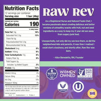 Thumbnail for Image 2 of Raw Rev Glo Vegan Protein Bars Peanut Butter Dark Chocolate & Sea Salt, 12 bars, Pack of 2