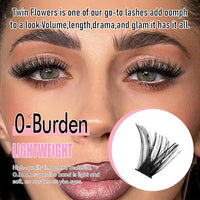Thumbnail for Image 2 of Azenlo Natural Lash Clusters Kit Wispy Eyelash Clusters 120 pcs Cluster Eyelash Extensions C Curl Individual Lashes 10-16 mm Mix Length Natural Look (80D KIT 120 Pcs)