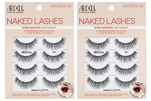 Image 12 of Naked Lashes 421 / 4 pair (Pack of 2) for the product Ardell Naked Lashes Natural Look False Eyelashes
