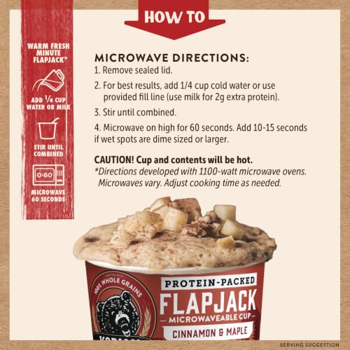 Image 6 of KODIAK CAKES Pancake On the Go, Cinnamon and Maple, 2.26 Ounce (Pack of 12)