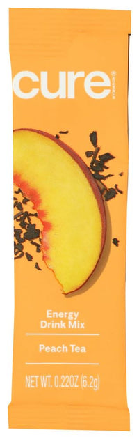 Thumbnail for Image 1 of Default Title for the product Cure Hydration Peach Tea Energy Drink Mix Sgl, 0.22 OZ