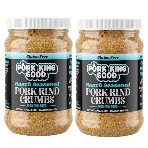 Image 1 of Default Title for the product Pork King Good Pork Rind Breadcrumbs, Ranch, 2 Pack (Two 12 Oz Jars)