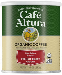 Thumbnail for Image 1 of Default Title for the product Cafe Altura Ground Organic Coffee, French Roast, 10 oz Can