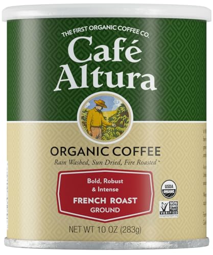 Image 1 of Default Title for the product Cafe Altura Ground Organic Coffee, French Roast, 10 oz Can