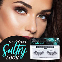 Thumbnail for Image 2 of Ardell Natural Lashes False Eyelashes 118 - Black, Lightweight Strip Lashes for Everyday Wear, Reusable Lash Pack, 4 Pair