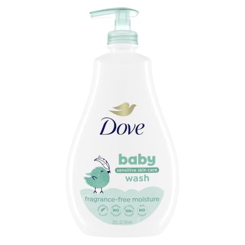 Image 1 of Fragrance Free / 20 Ounce (Pack of 1) for the product Baby Dove Sensitive Skin Care Baby Wash For Baby Bath Time Fragrance Free Moisture Hypoallergenic 20 oz