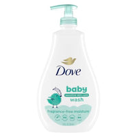 Thumbnail for Image 1 of Fragrance Free / 20 Ounce (Pack of 1) for the product Baby Dove Sensitive Skin Care Baby Wash For Baby Bath Time Fragrance Free Moisture Hypoallergenic 20 oz