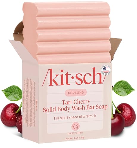 Image 1 of Default Title for the product Kitsch Cleansing Tart Cherry Body Wash Bar Soap - 4oz