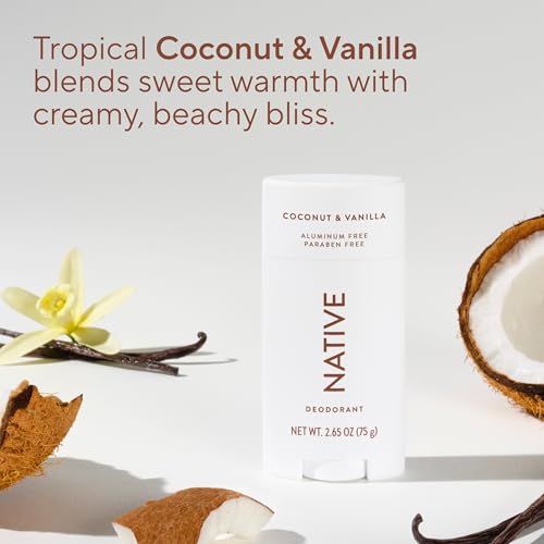 Image 4 of Native Deodorant Contains Naturally Derived Ingredients, 72 Hour Odor Control, Aluminum Free, Coconut & Vanilla, 2.65 Ounce (Pack of 12)