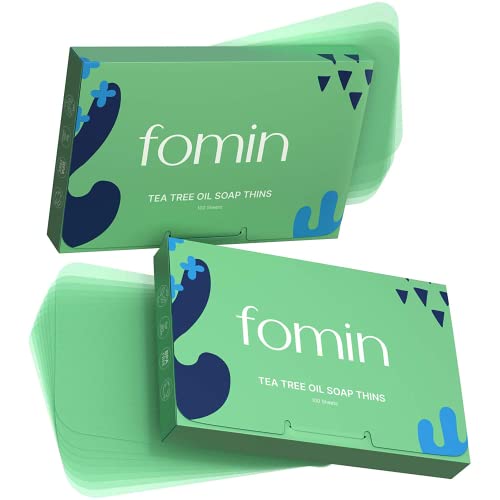 Image 1 of Default Title for the product FOMIN Paper Soap Sheets for Hand Washing - 200 Tea Tree Travel Soap Sheets