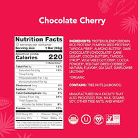 Thumbnail for Image 2 of ALOHA Organic Plant Based Protein Bars | Chocolate Cherry, 12 Ct, 5g Sugar