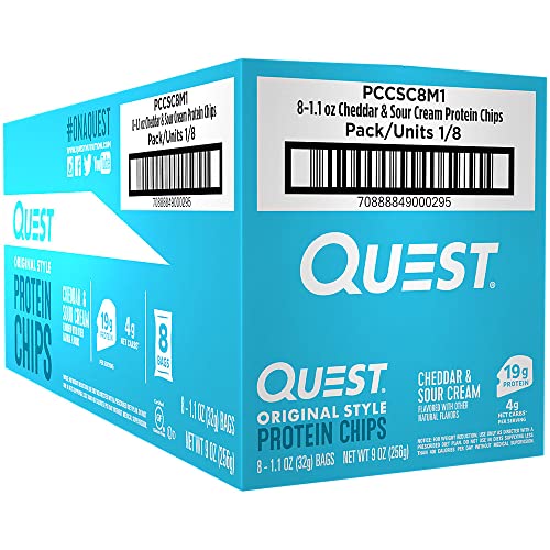 Image 6 of Quest Protein Chips - Cheddar & Sour Cream (8 Bags)