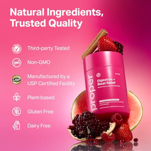 Image 7 of Proper The Pinks Digestive Bloat Relief - Gut Health Probiotic Drink Mix