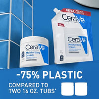Thumbnail for Image 4 of CeraVe Moisturizing Cream, Face & Body Moisturizer, Dry Skin, 16oz Refill