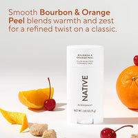 Thumbnail for Image 4 of Native Deodorant Contains Naturally Derived Ingredients, 72 Hour Odor Control, Deodorant for Women and Men, Aluminum Free, Bourbon & Orange Peel 2.65oz