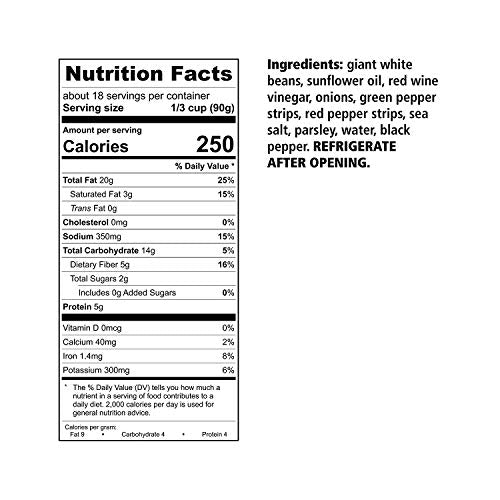 Image 2 of Divina Giant White Beans Vinaigrette, 4.4 Lb.