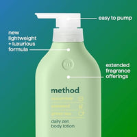 Thumbnail for Image 4 of Method Body Lotion, Daily Zen, Cucumber, Seaweed + Green Tea notes, 24 oz Pack