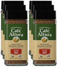 Thumbnail for Image 1 of Default Title for the product Cafe Altura Instant Organic Coffee, Medium Roast, 3.53 Oz Jar (Pack of 6)